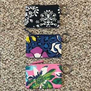 Vera Bradley Floral Print Keychain Pouch Set